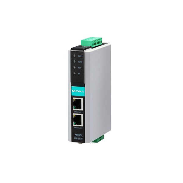 1Prt Modbus Tcp-Serial Comm.Gtway Advnc, 3 In 1, -4075 Degrees C, Mgate Mb3170I-T